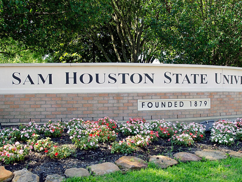 sam houston state university boundar wall